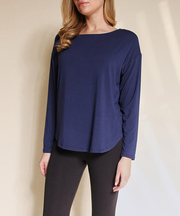 BAMBOO DOLMAN LONG SLEEVE TOP
