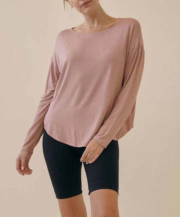 BAMBOO DOLMAN LONG SLEEVE TOP