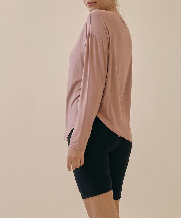 BAMBOO DOLMAN LONG SLEEVE TOP