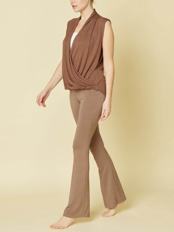 BAMBOO SLIM BELL YOGA PANTS
