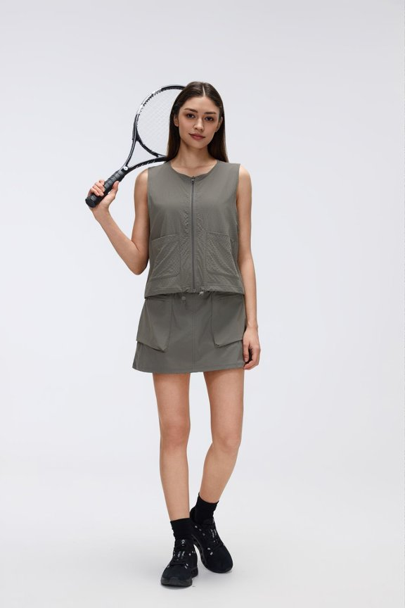Light Outdoor Workwear Short Skirt Women Summer High Waisted Slimming A Line Skirt Casual Sports Skirt