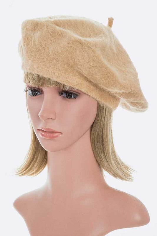 Faux Fur Fashion Beret