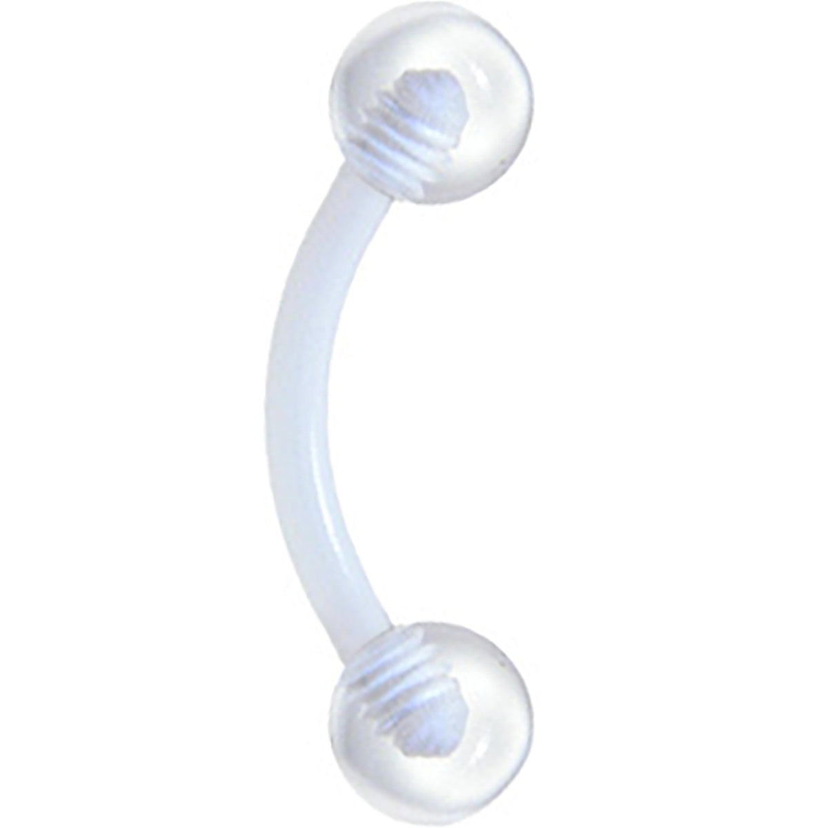 Bioplast Cool Clear Eyebrow Ring