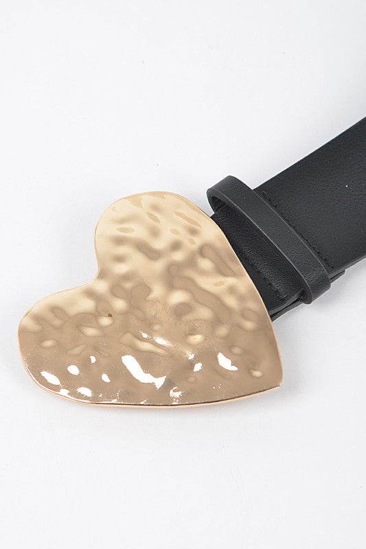 Plus Size Hammer Heart Buckle Belt