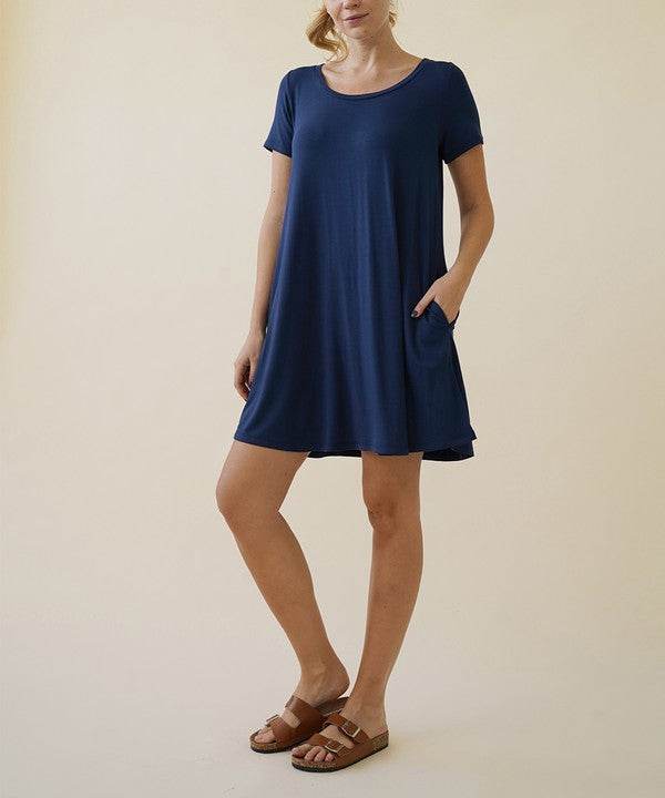 BAMBOO SHORT SLEEVE DRESS