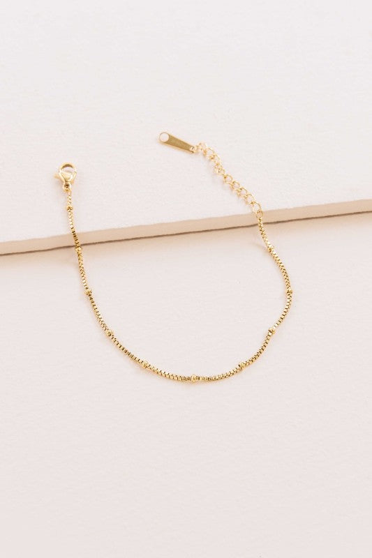 Ball Chain Charm Bracelet (14K)