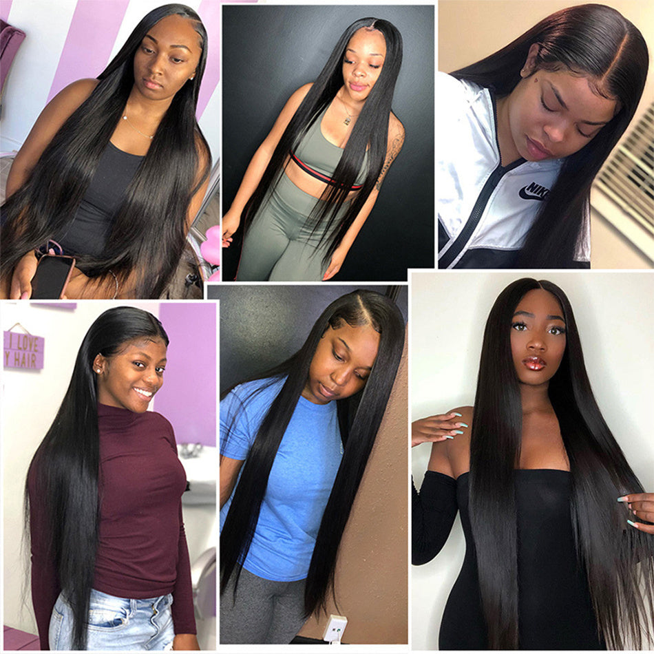 European And American New Style Long Straight Hair