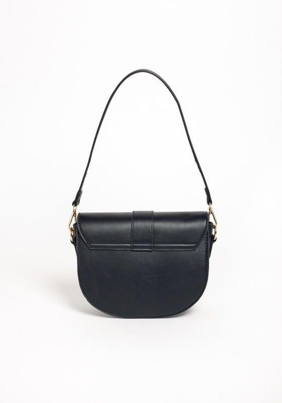 PU LEATHER MODERN SADDLE BAG