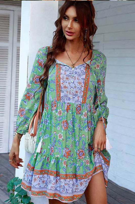Floral patterned dress