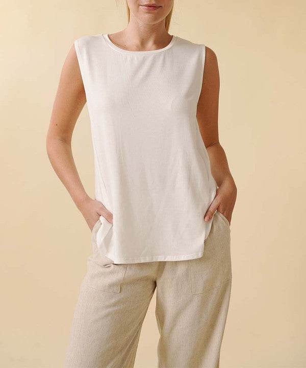 BAMBOO MUSCLE SLEEVLESS TOP