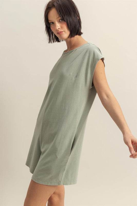 HYFVE Round Neck Cap Sleeve Relaxed Fit Breezy Romper