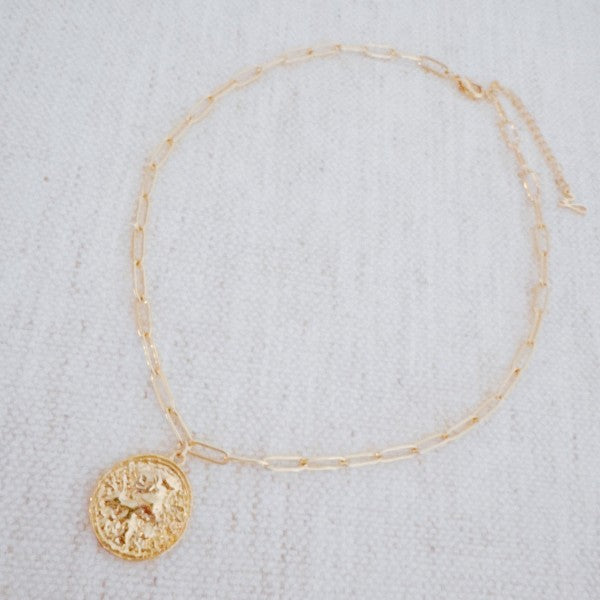 Old World Coin Link Chain Necklace