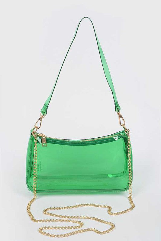 Transparent Clear Convertible Shoulder Bag