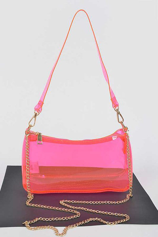 Transparent Clear Convertible Shoulder Bag