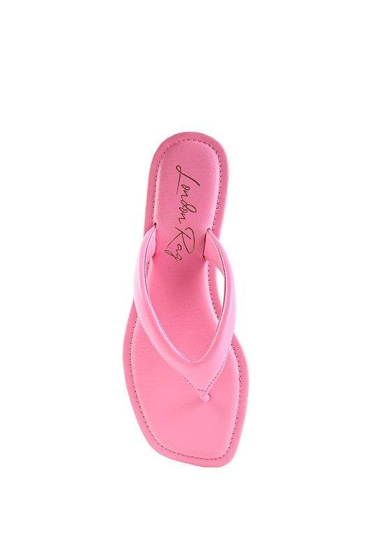 RERA SQUARE TOE THONG FLATS
