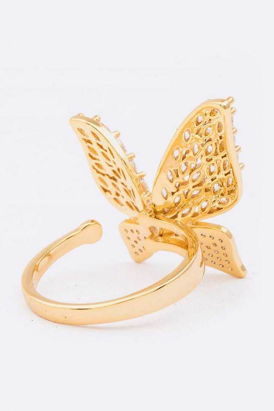 Cubic Zirconia Iconic Butterfly Ring