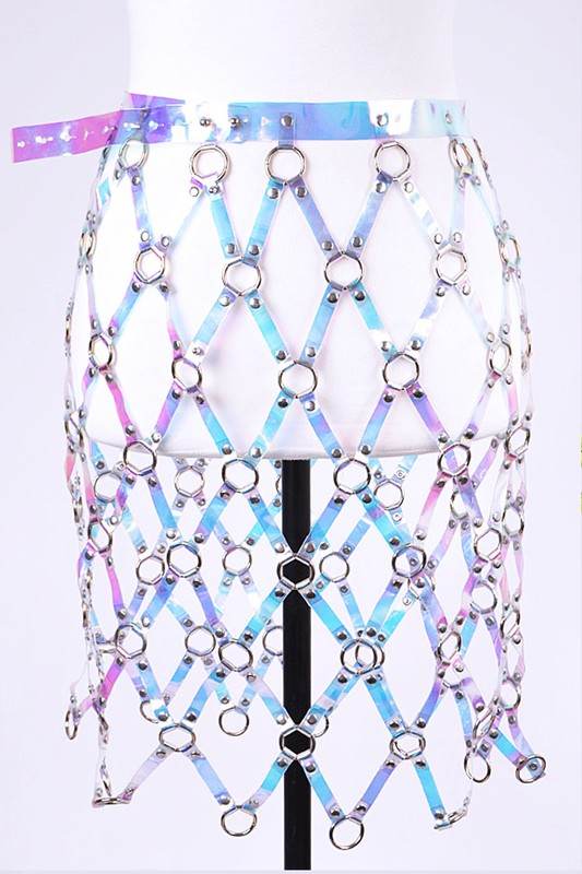 Holographic PVC Iconic Belt