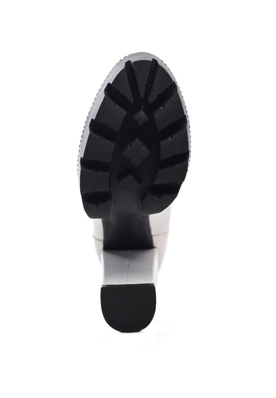 STOPPER HIGH BLOCK HEELED LACE-UP BOOT