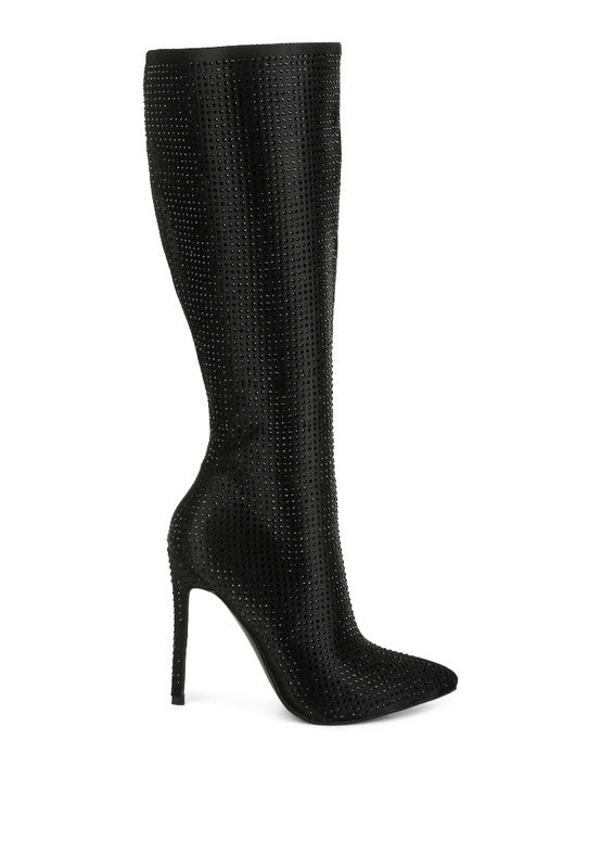 PIPETTE Diamante Set High Heeled Calf Boot