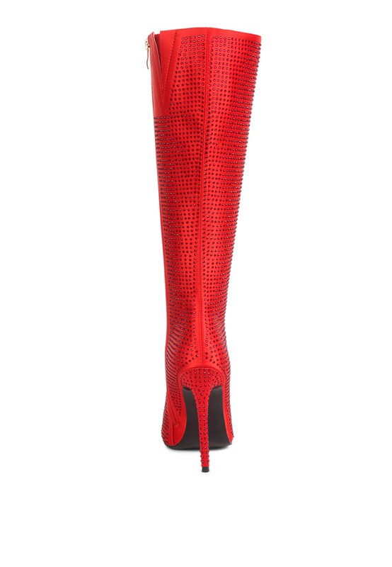 PIPETTE Diamante Set High Heeled Calf Boot