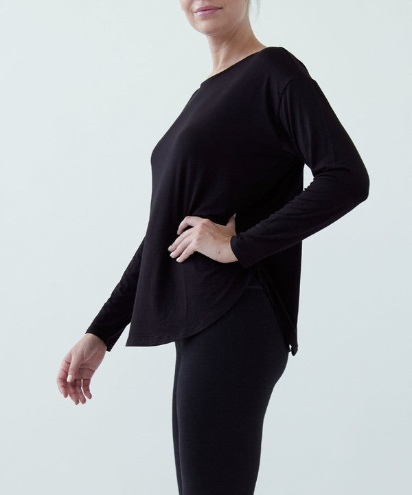 BAMBOO DOLMAN LONG SLEEVE TOP