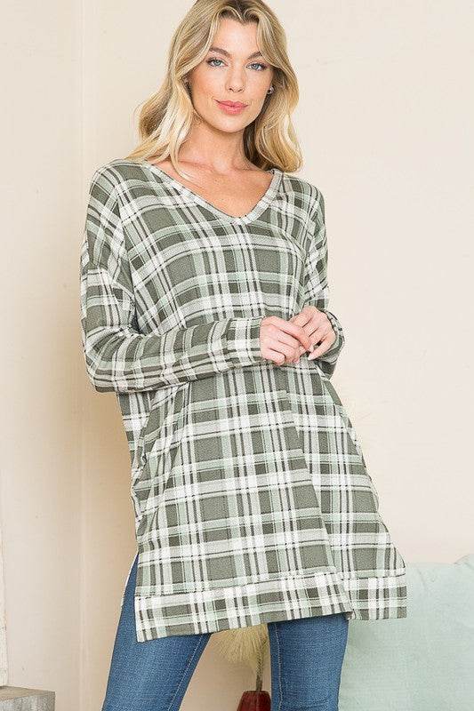 V Neck Sweater Tunic