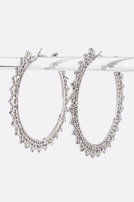 Crystal Fashion Hoop Earrings