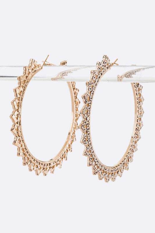 Crystal Fashion Hoop Earrings