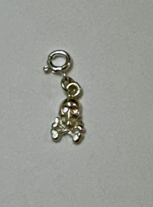 Sterling Silver Skull and Cross Bones