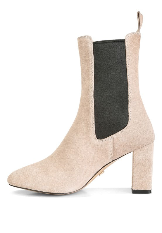 Gaven Suede High Ankle Chelsea Boots