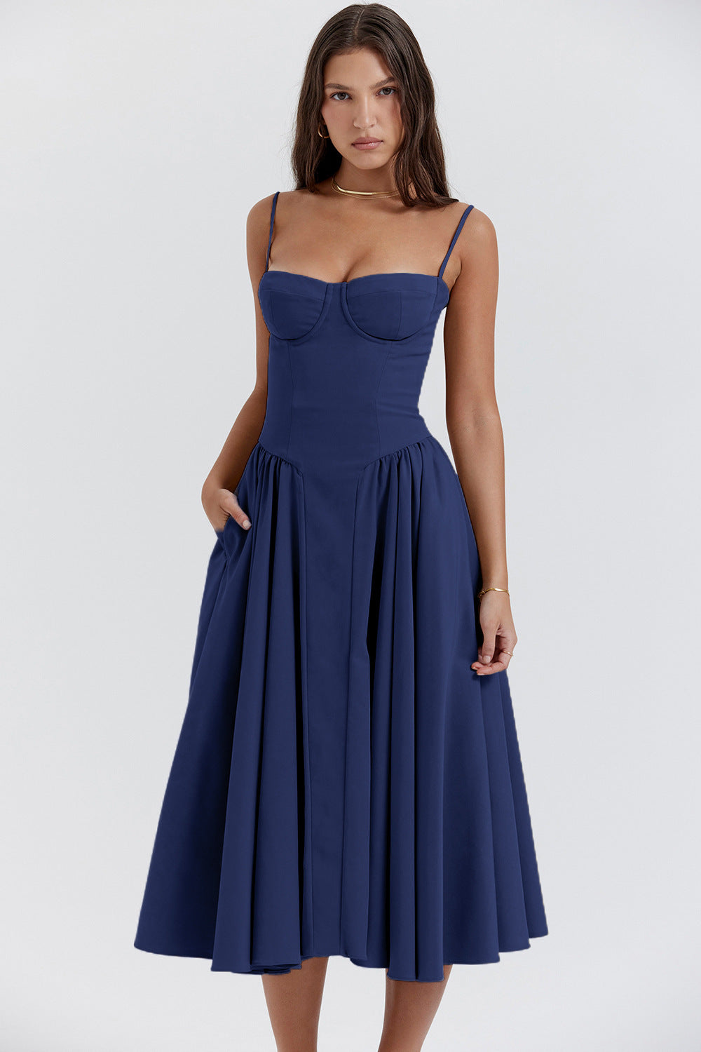Suspender Dress Summer Elegant