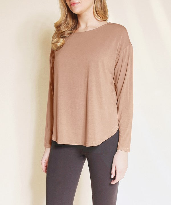 BAMBOO DOLMAN LONG SLEEVE TOP