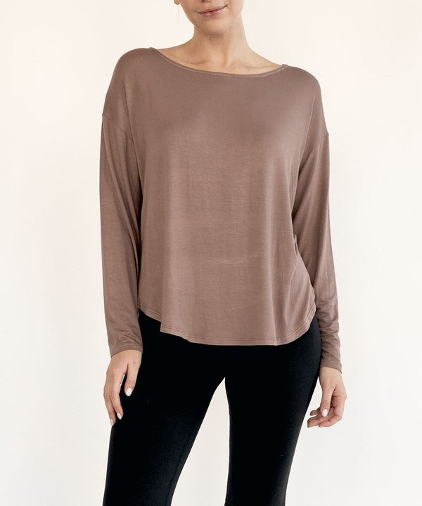 BAMBOO DOLMAN LONG SLEEVE TOP