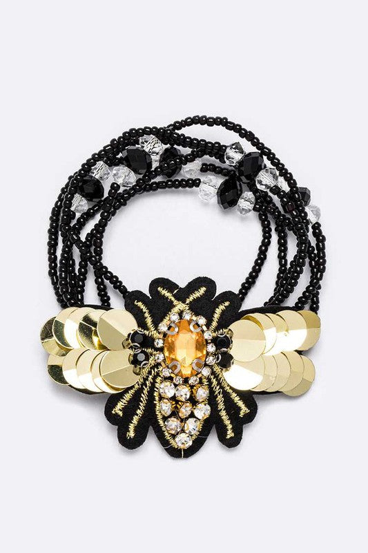Queen Bee Convertible Scrunchy Bracelet