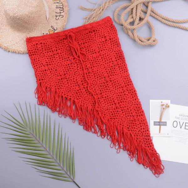 Crochet cover up skirt