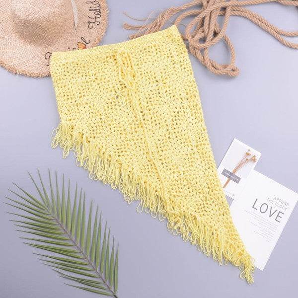 Crochet cover up skirt