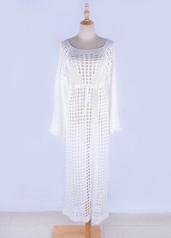 Crochet maxi cover up