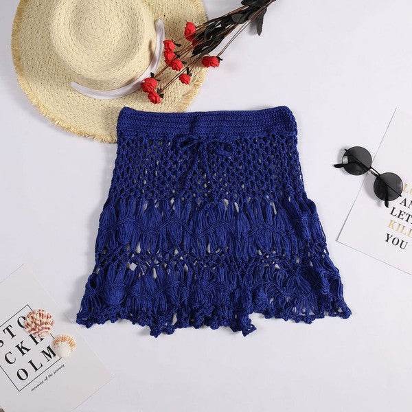 Crochet cover up skirt