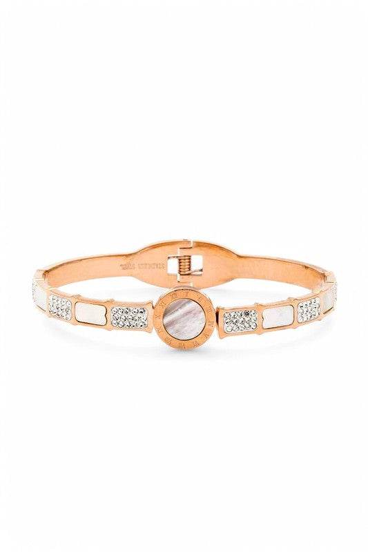 Iconic Stainless Steel Designed Hinge Bangle