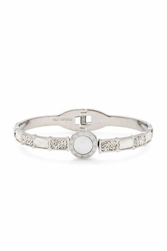 Iconic Stainless Steel Designed Hinge Bangle