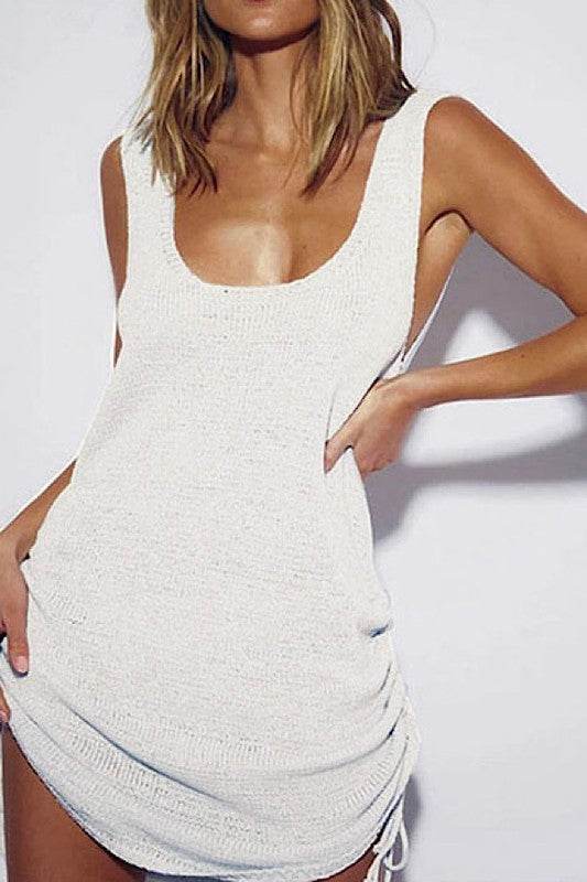 Cinched cover up dress
