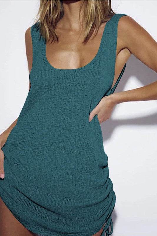 Cinched cover up dress