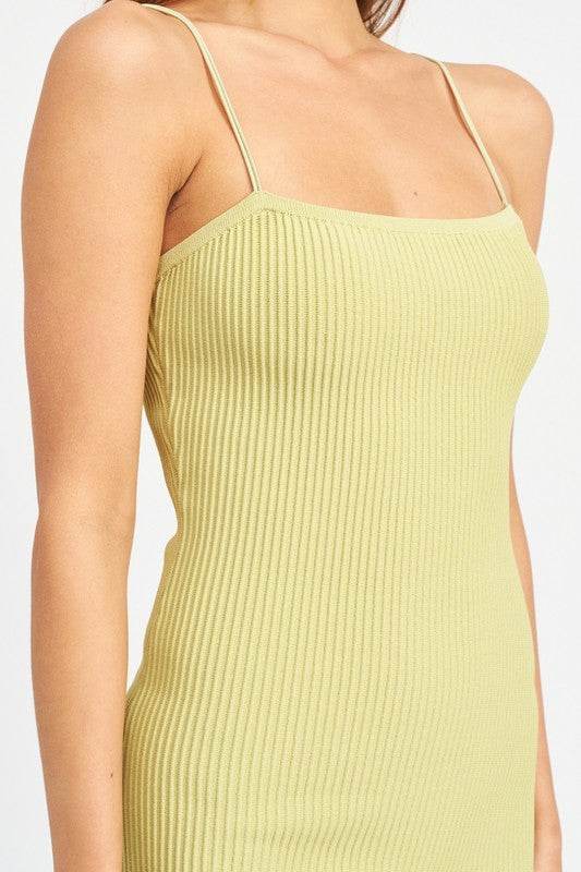 MINI DRESS WITH RAT TAIL ELASTIC STRAP