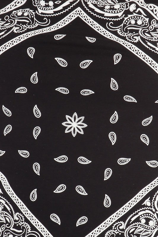 Paisley print, bandana top