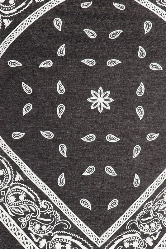 Paisley print, bandana top