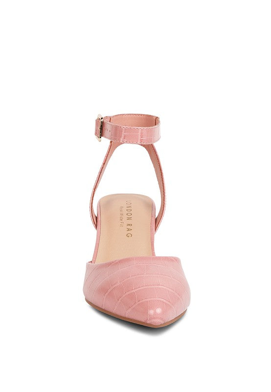 Hyatt Metallic Accent Block Heel Sandals