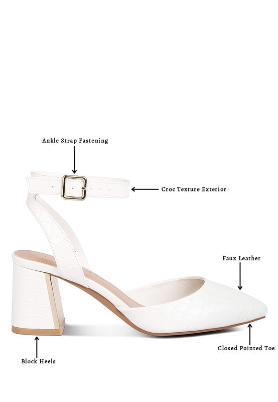 Hyatt Metallic Accent Block Heel Sandals