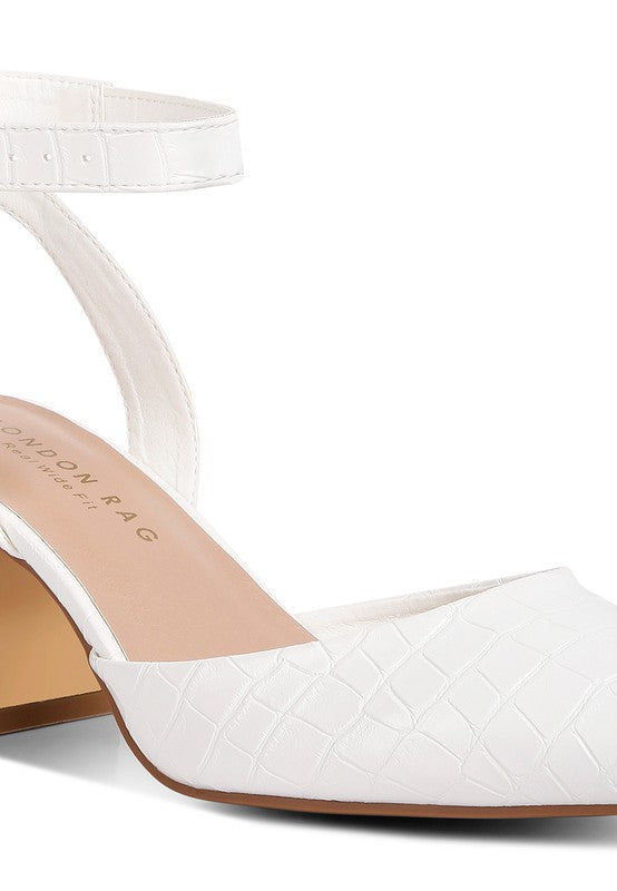 Hyatt Metallic Accent Block Heel Sandals