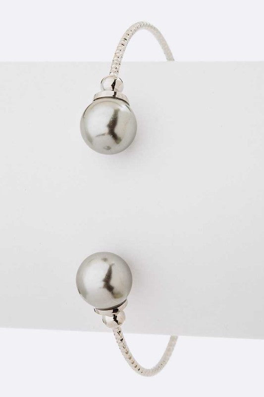 Pearl Tip Dainty Wired Cuff