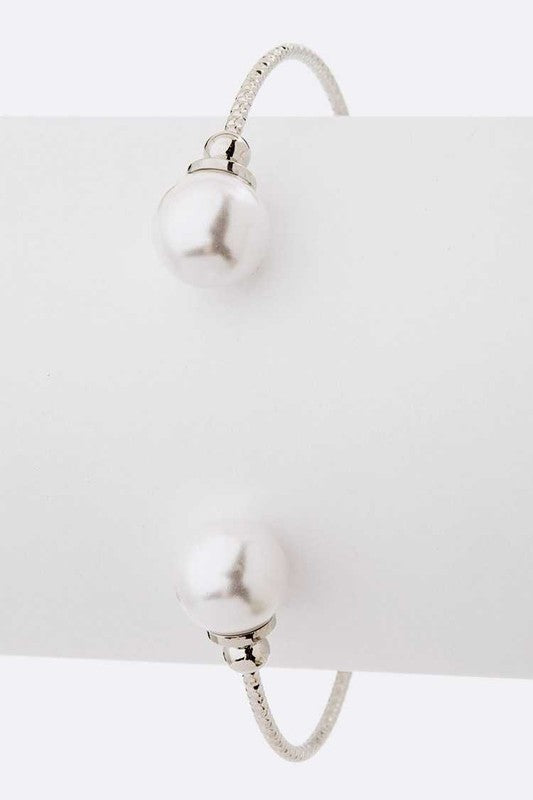 Pearl Tip Dainty Wired Cuff